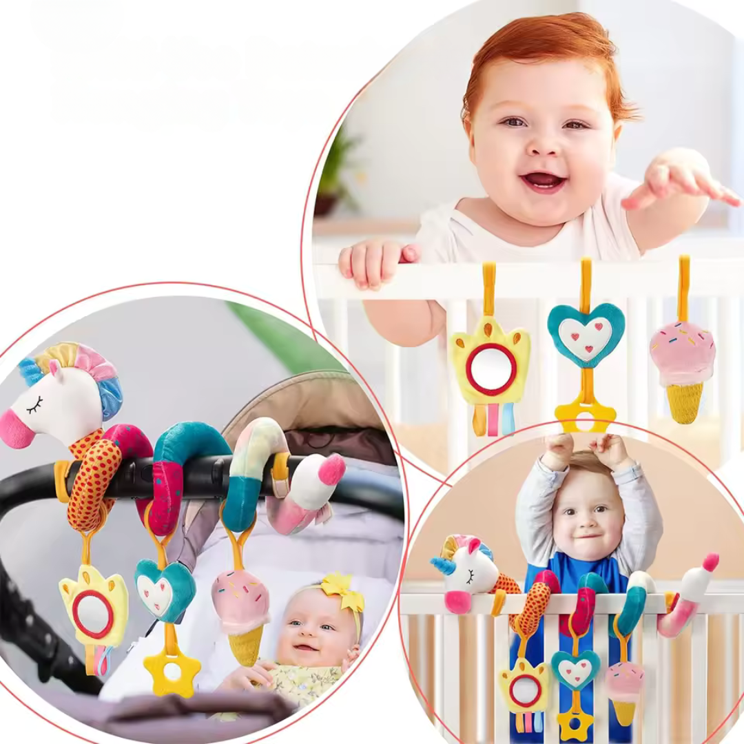 Kinderwagen Speelboog met Pluche Dieren