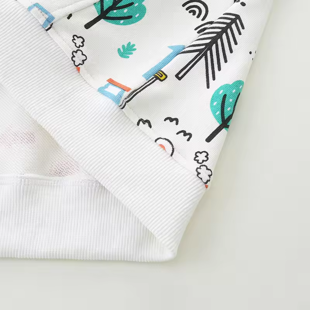 Peuter Cartoon Print Hoodie