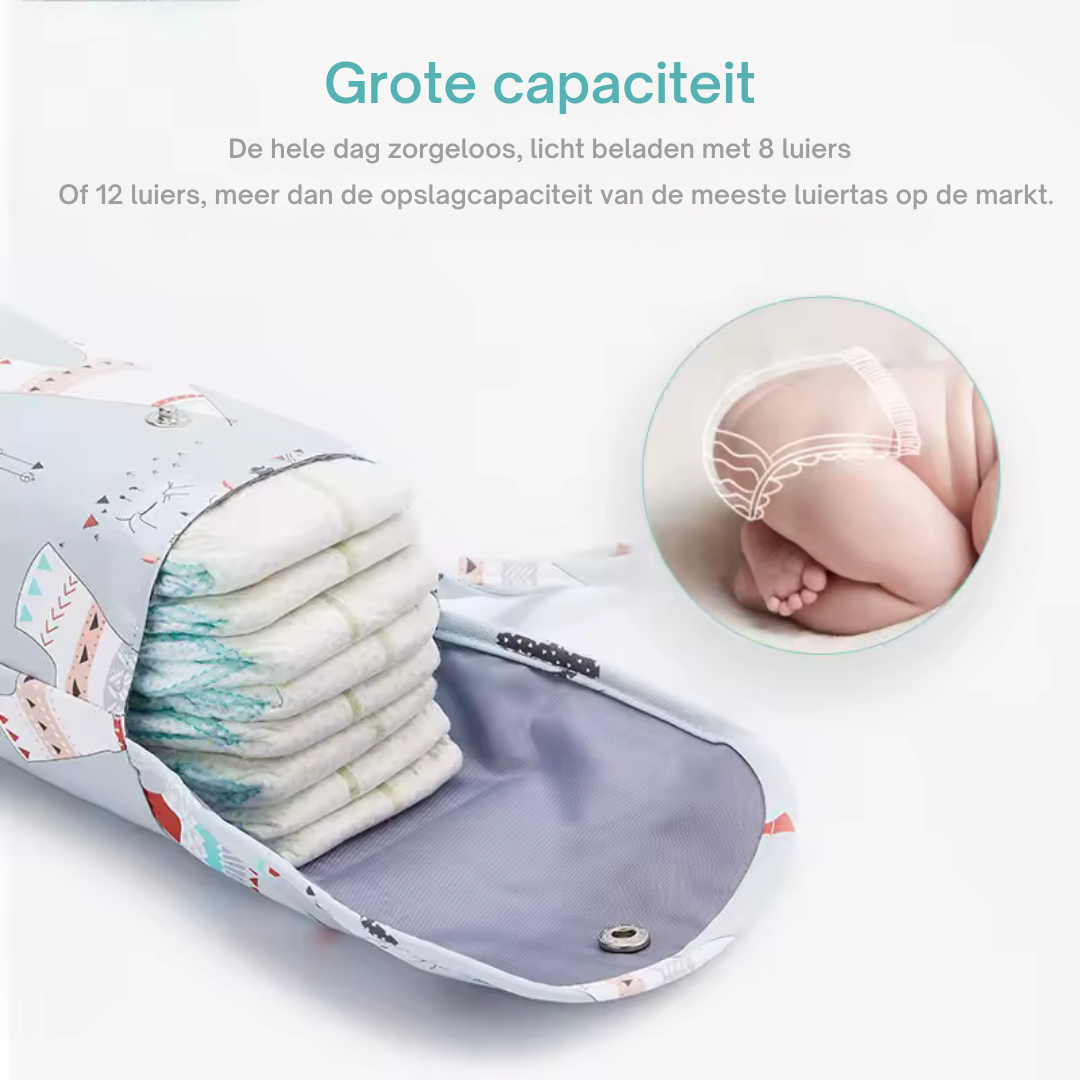 Waterdichte Luiertas met Cartoonprint