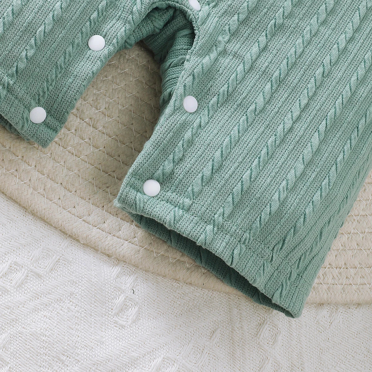 Baby Jumpsuit Zomer Kleine Beer Korte Mouwen Groen