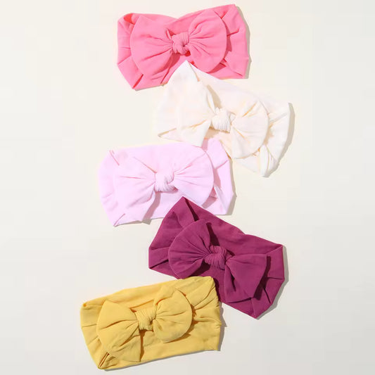 Elastic Baby Headbands - Pack of 5