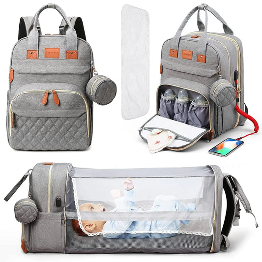 MamaMondo 3-in-1 Diaper Backpack