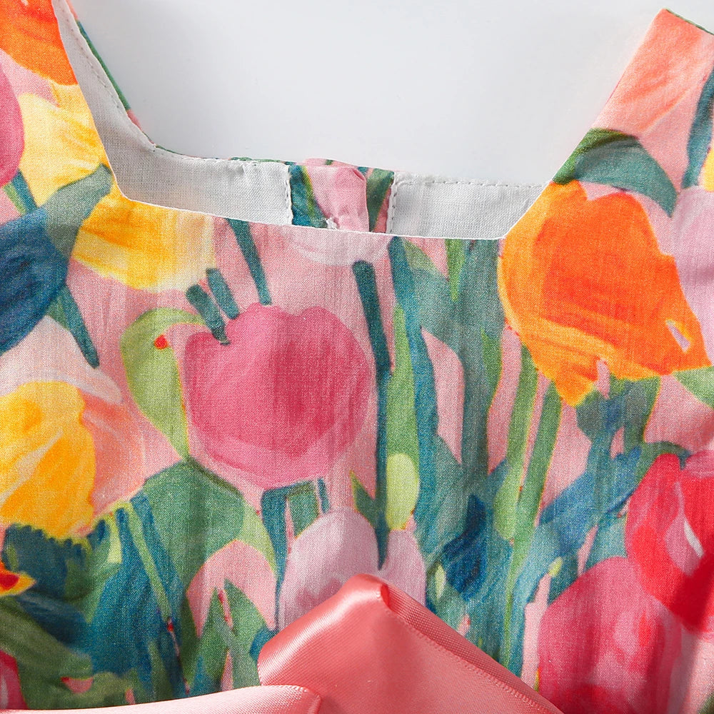 Tulip Romper Set – Meisjes Bodysuit met Hoofdband