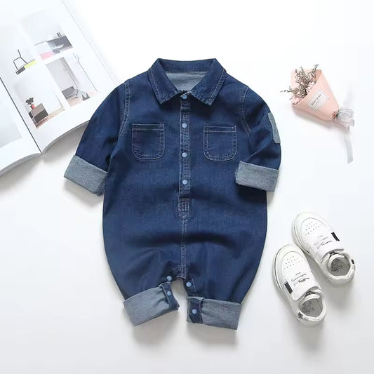 Denim Baby Romper