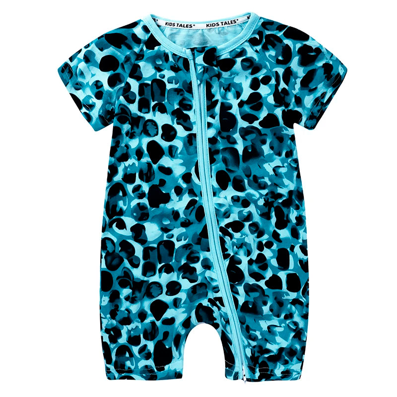 Babyromper Korte Mouwen Katoen Unisex Comfortabele Jumpsuit