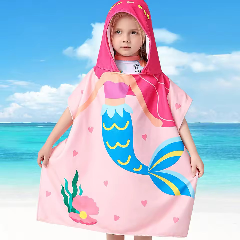 Kinderhanddoek met Capuchon en Print