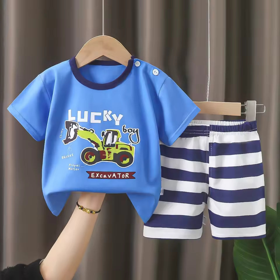 Kinderoutfit met korte mouwen