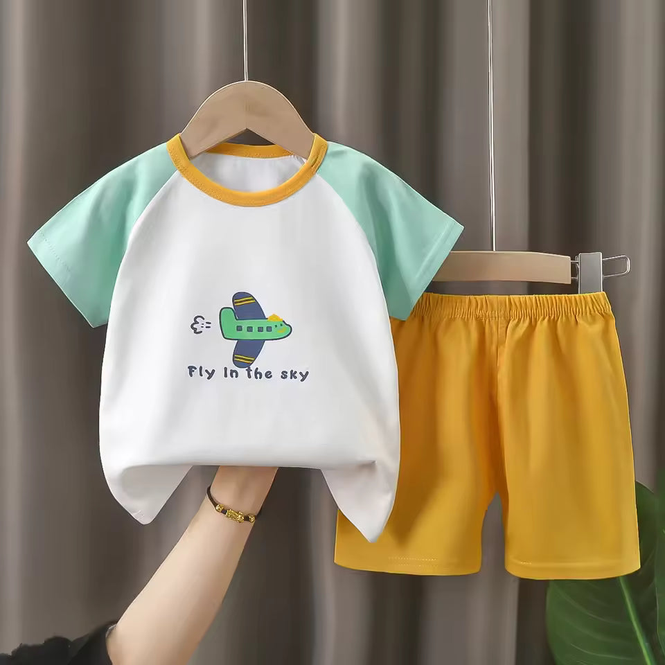 Kinderoutfit met korte mouwen