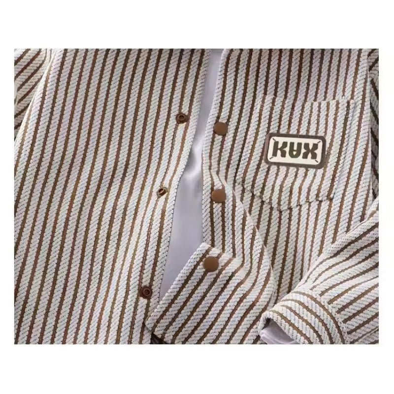 Peuter Gestreepte Hooded Jas