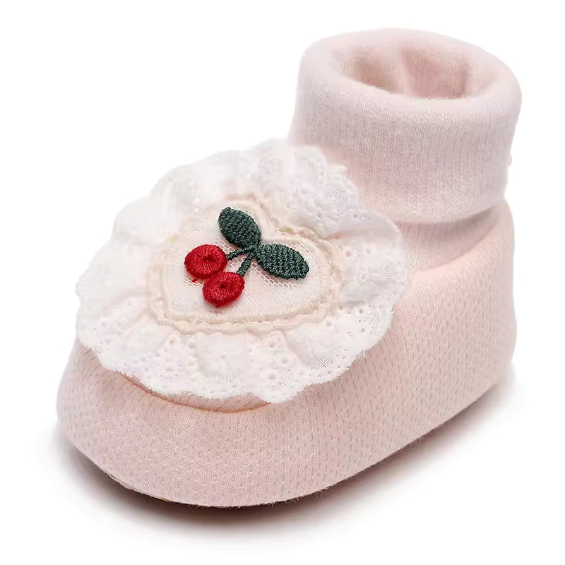 Kers Versierde Babyschoenen