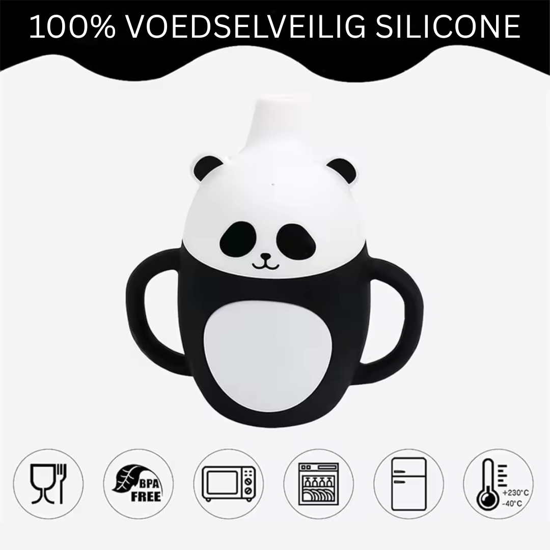 Siliconen Kinderbeker met Spill-Proof Rietje