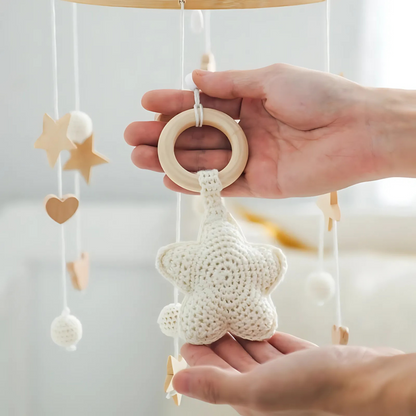 Hangend Babyspeelgoed voor rustgevende slaap met muziek