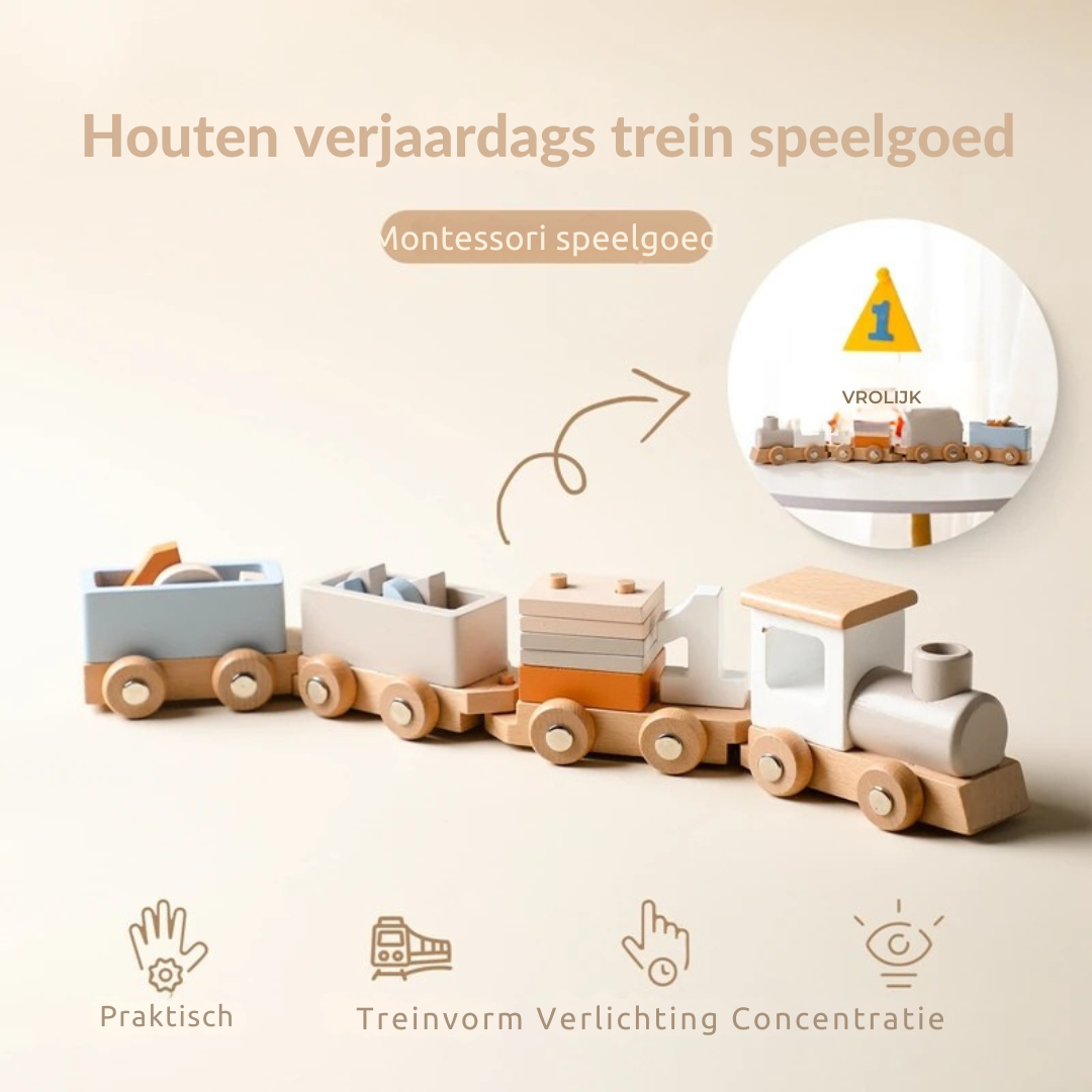 PlayTrolley - Houten Baby Trein