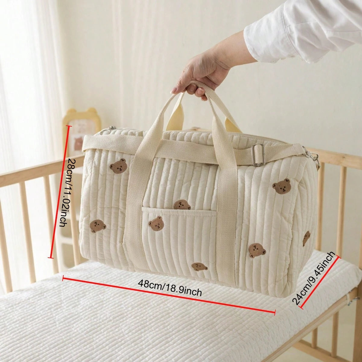 Bear Graphic Plush Luiertas