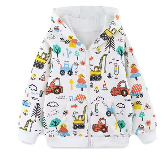 Toddler Cartoon Print Hoodie