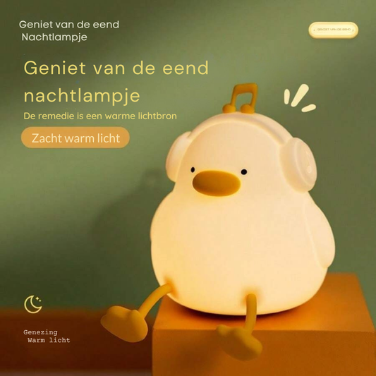 Draagbare eendenvormige LED nachtlamp voor kinderen