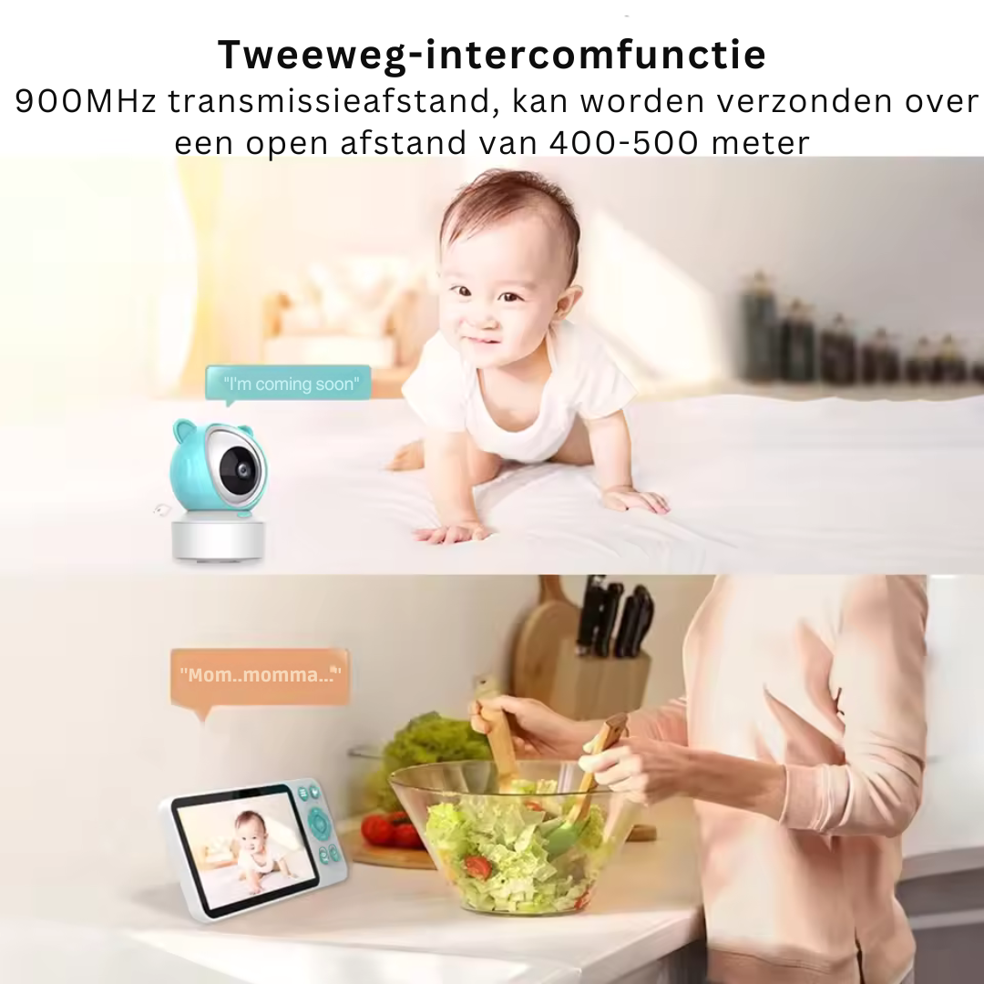 Slimme WiFi-Babyfoon met App-Bediening