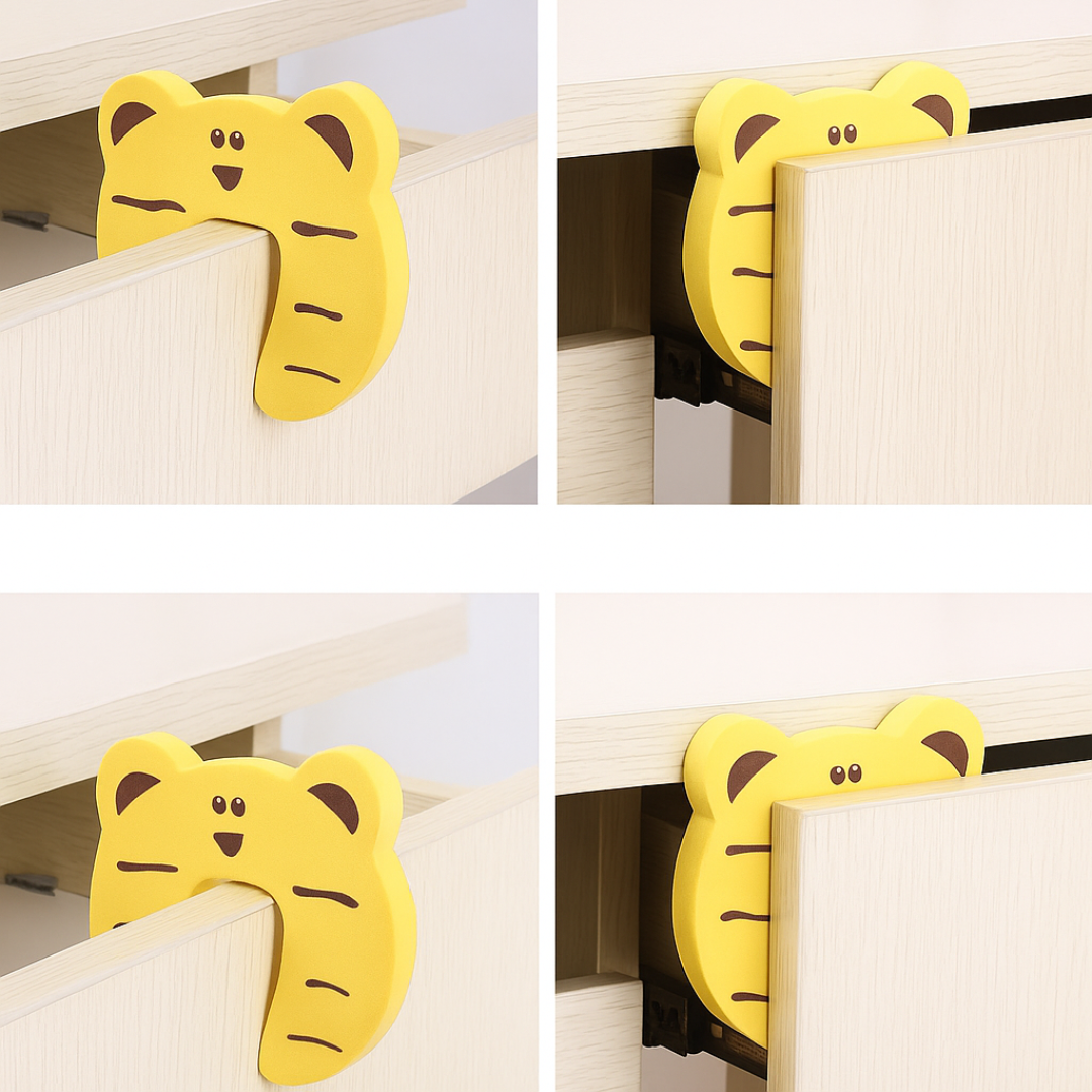 Zachte Deurstopper Set voor Baby Vingerbescherming
