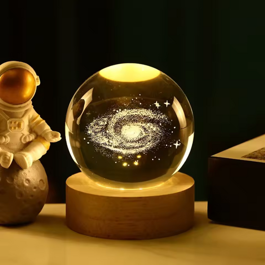 Kristallen Nachtlamp Met 3D Figuren