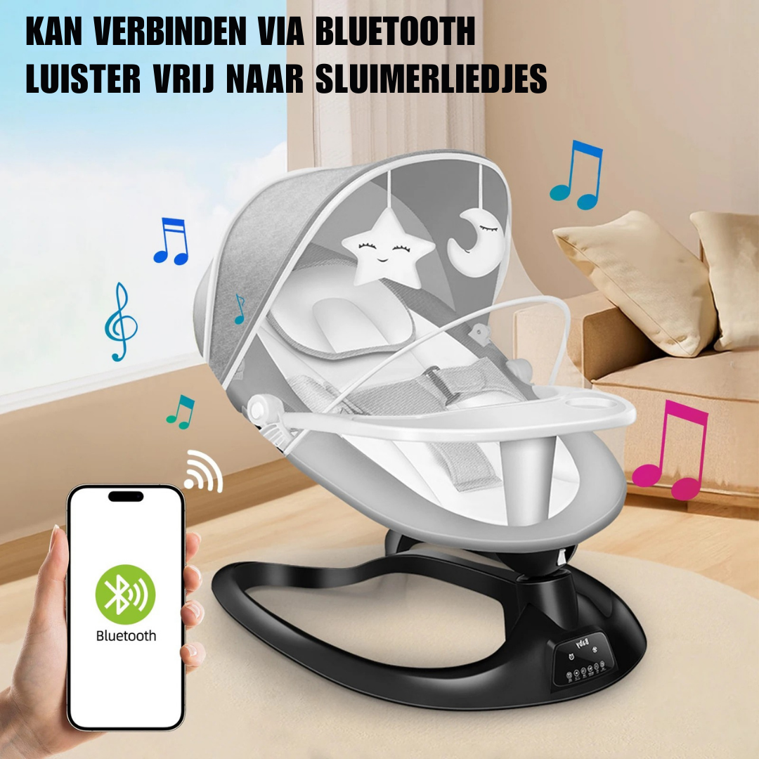 Elektrische Schommelstoel voor Baby's met Muggennet