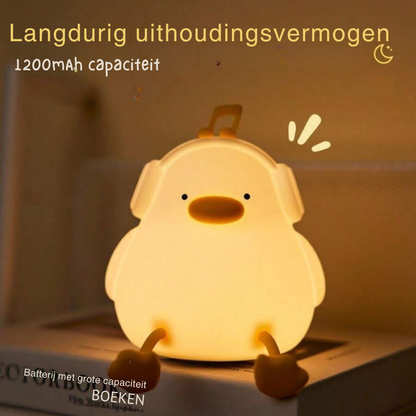 Draagbare eendenvormige LED nachtlamp voor kinderen