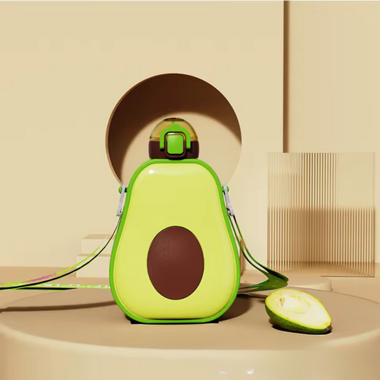 Avocado Drinkfles met Rietje