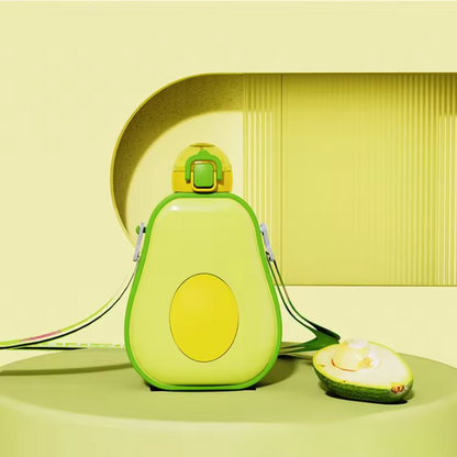 Avocado Drinkfles met Rietje