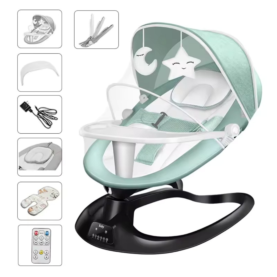 Elektrische Schommelstoel voor Baby's met Muggennet