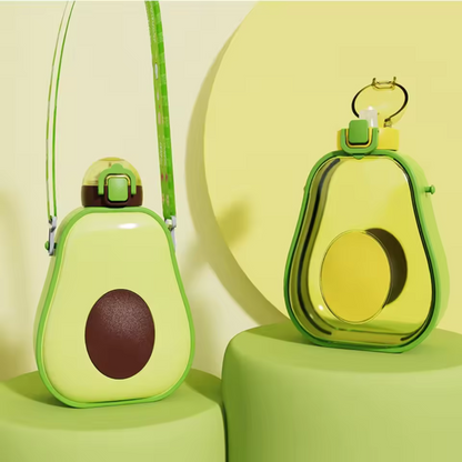 Avocado Drinkfles met Rietje