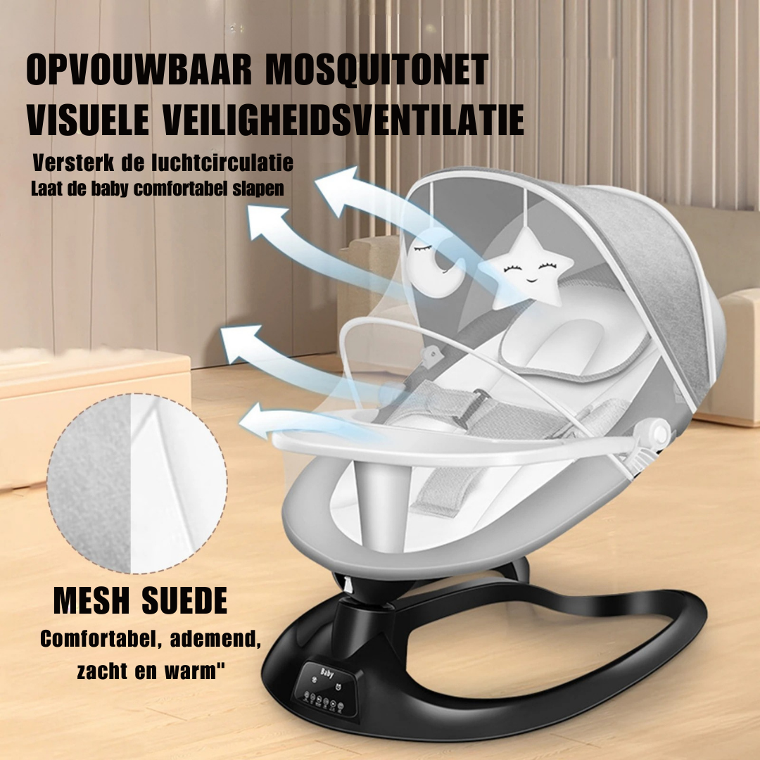 Elektrische Schommelstoel voor Baby's met Muggennet