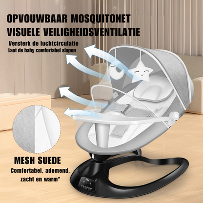 Elektrische Schommelstoel voor Baby's met Muggennet