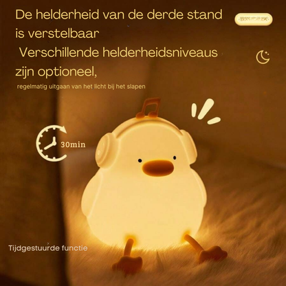 Draagbare eendenvormige LED nachtlamp voor kinderen