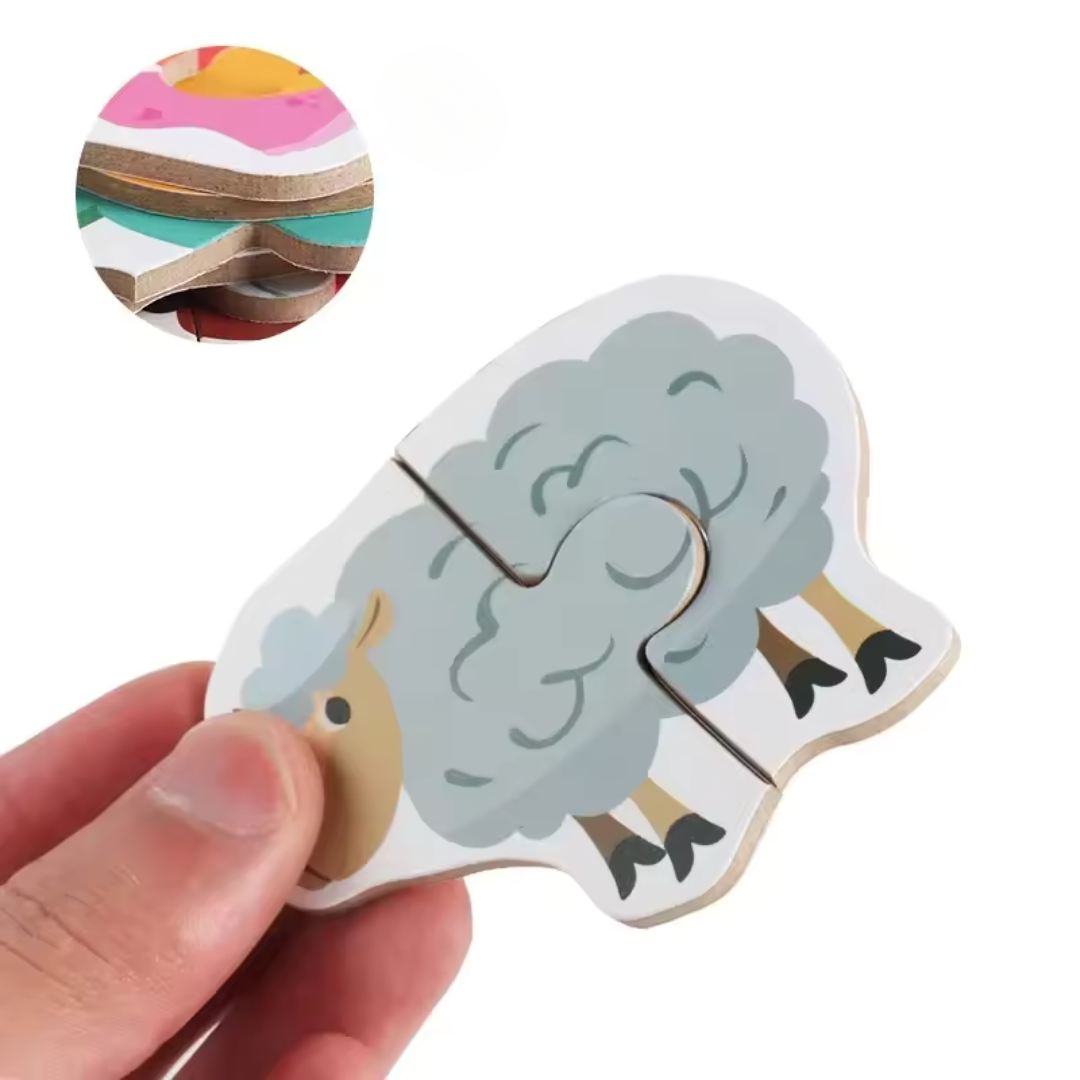 Educatieve Houten Puzzel voor Baby’s