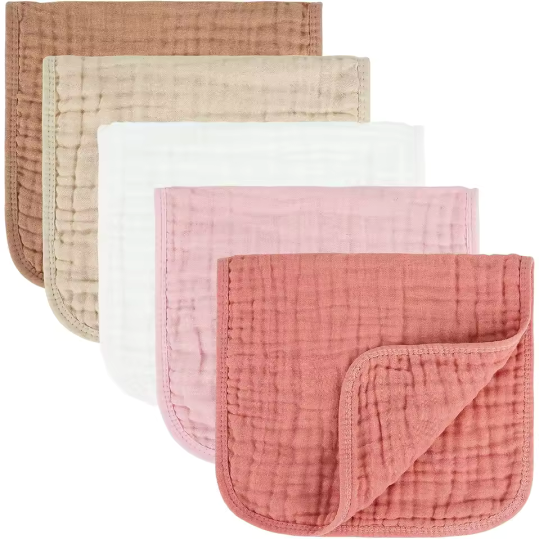Soft Muslin Cloth for Baby Care - 5 Pieces