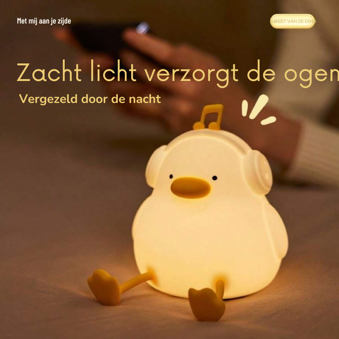 Draagbare eendenvormige LED nachtlamp voor kinderen