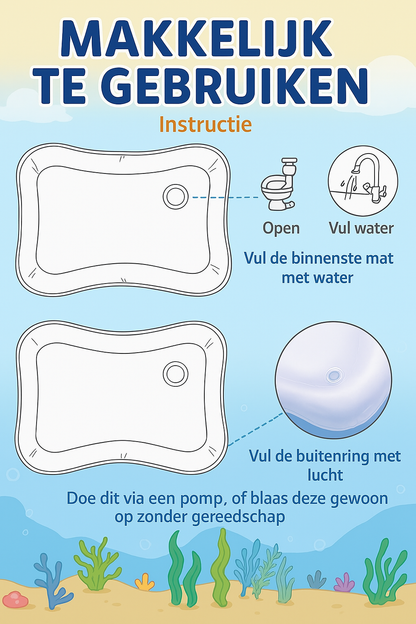 JellySplash Baby Speelmat - Witte Kwallen Editie