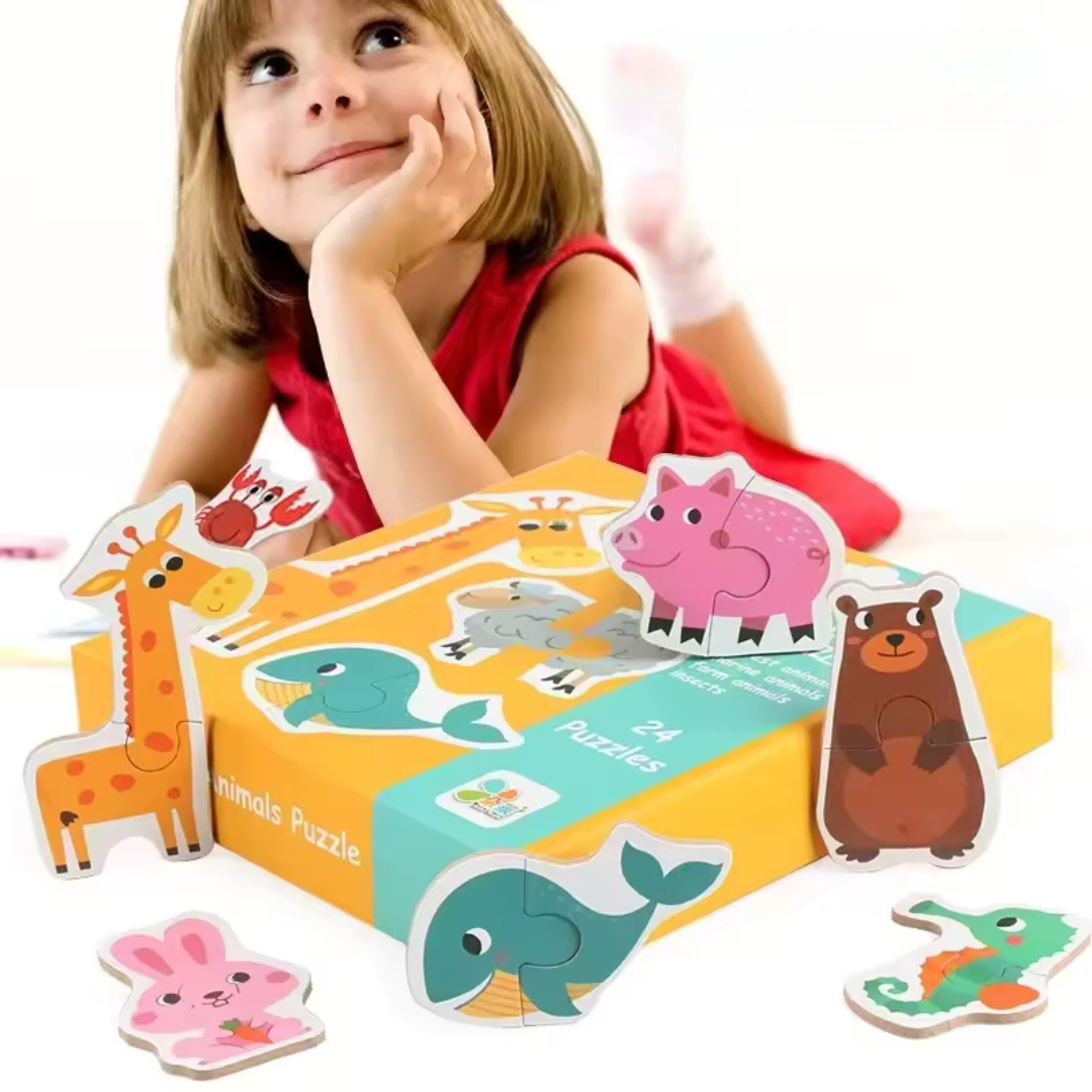 Educatieve Houten Puzzel voor Baby’s