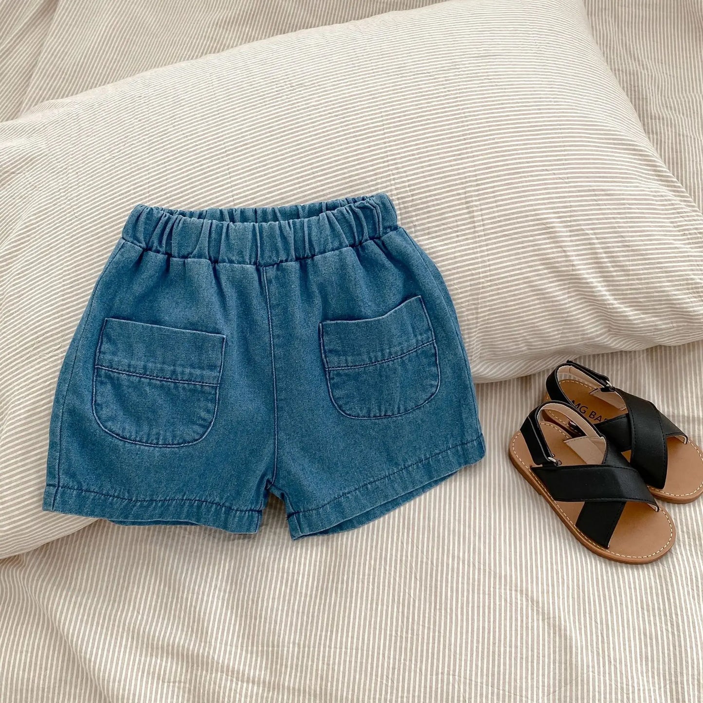 Summer set Baby 2-piece Shirt with Pocket &amp; Shorts