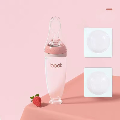Siliconen Babyvoedingsfles met Lepel