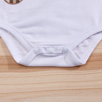 2-delige Baby Jongens Set Beer Bodysuit + Bretelbroek