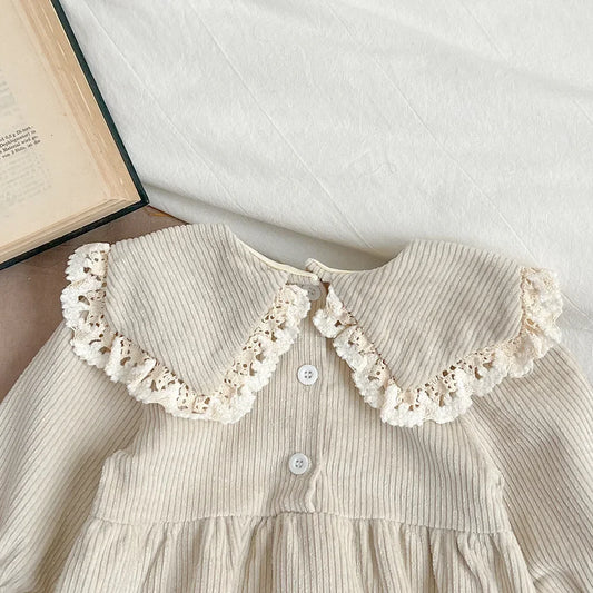 Lente Romper Set voor Babymeisjes – Corduroy