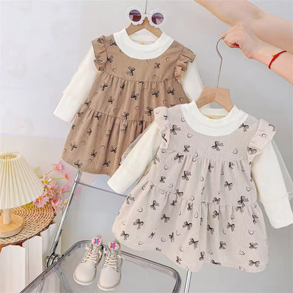 Soft Dress with a Two-in-One Look