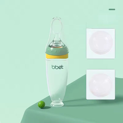 Siliconen Babyvoedingsfles met Lepel