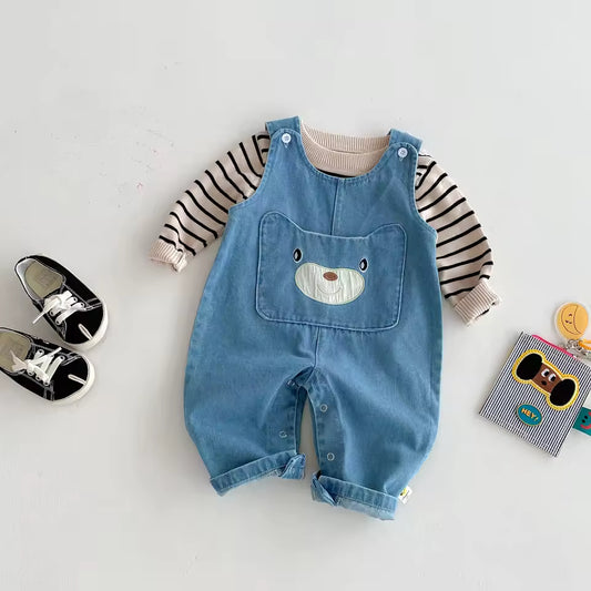 Denim overall voor jongens