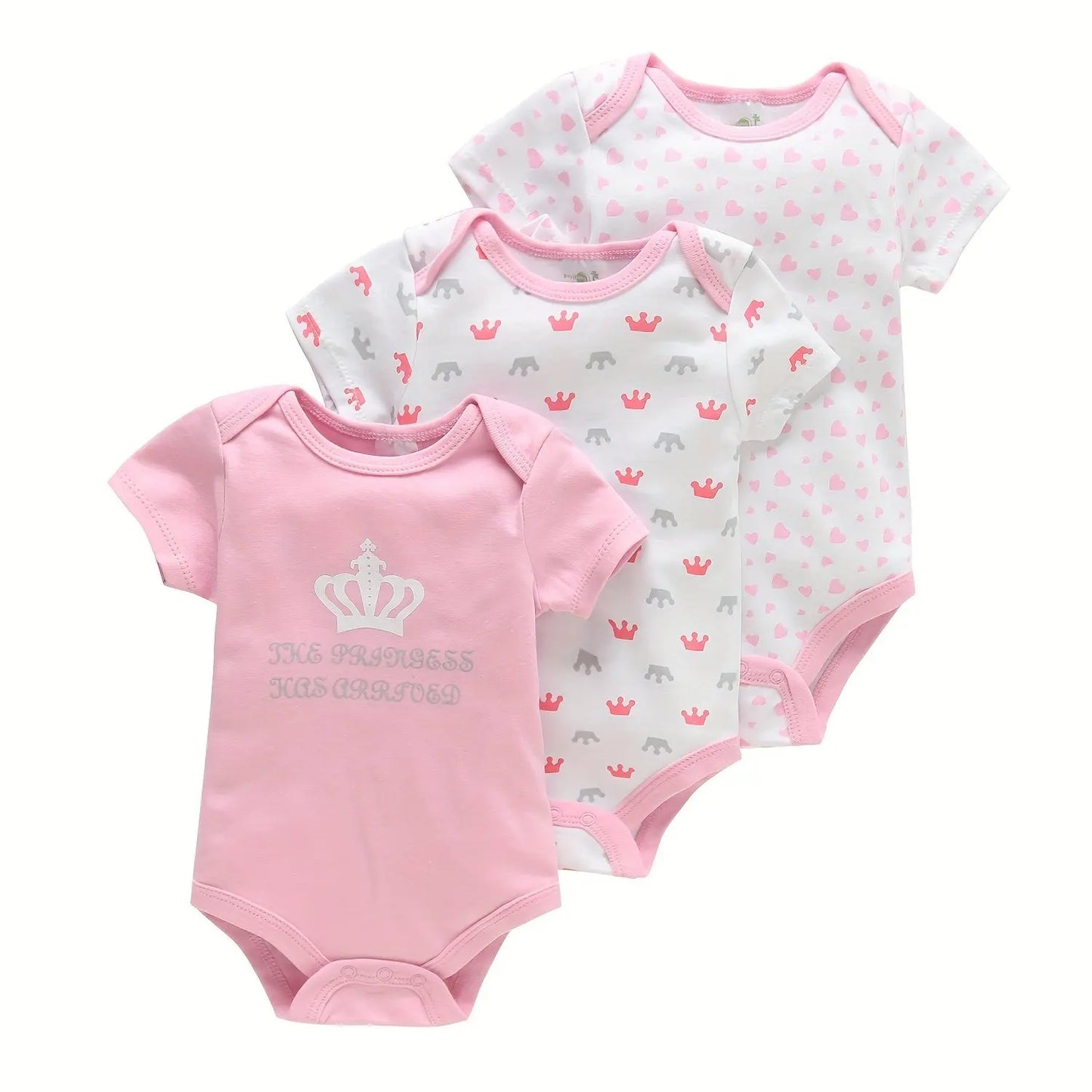 3-delige Baby Romper set Korte Mouwen Zomeroutfit