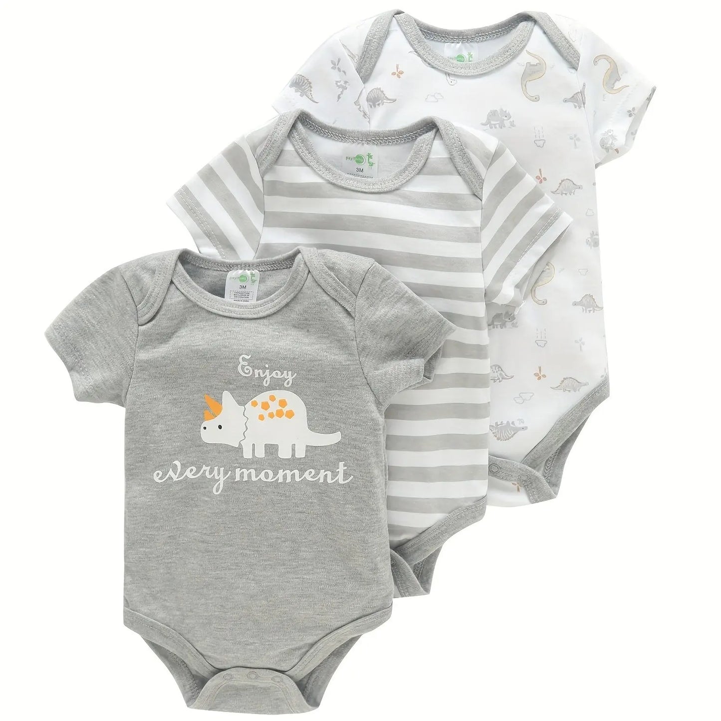 3-delige Baby Romper set Korte Mouwen Zomeroutfit