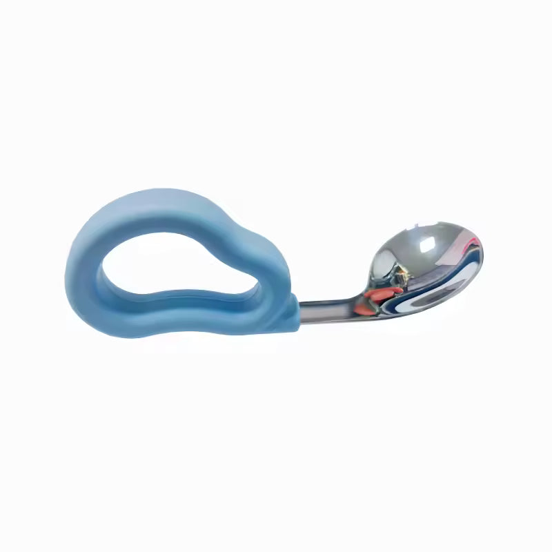 Zachte Siliconen Lepel en Vork voor Baby's