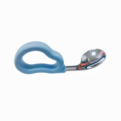 Zachte Siliconen Lepel en Vork voor Baby's
