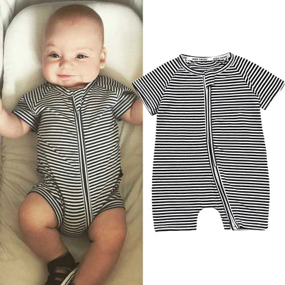 Babyromper Korte Mouwen Katoen Unisex Comfortabele Jumpsuit