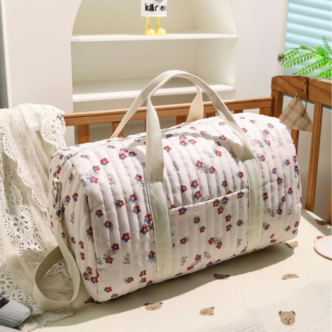 Koreaanse Stijl Bloemenprint Tas